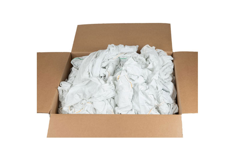 white rags in box