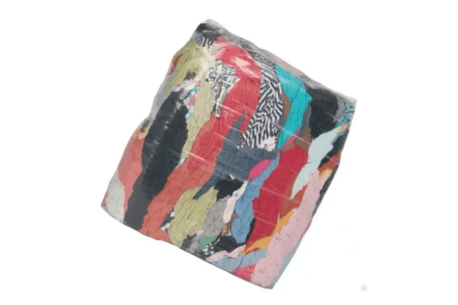 mix rags with plastic package